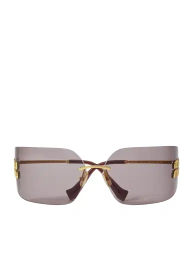 Miu Miu Eyewear D-frame Gold-tone Sunglasses | Thumbnail 1 Miu Miu Eyewear D-frame Gold-tone Sunglasses | Thumbnail 1