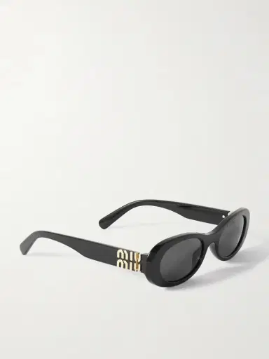 Miu Miu Eyewear Oval-frame Acetate Sunglasses | Thumbnail 3 Miu Miu Eyewear Oval-frame Acetate Sunglasses | Thumbnail 3