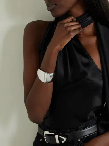 AGMES Jean Recycled Sterling Silver Cuff | Thumbnail 2