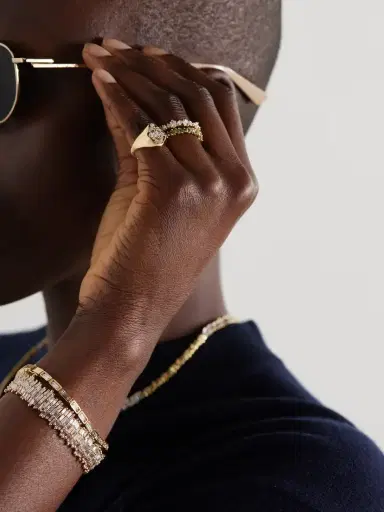 Suzanne Kalan 18-karat Gold Diamond Pinky Ring | Thumbnail 5 Suzanne Kalan 18-karat Gold Diamond Pinky Ring | Thumbnail 5