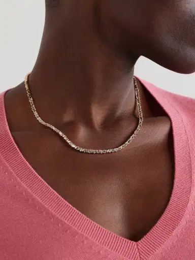 Suzanne Kalan 18-karat Rose Gold Diamond Necklace | Thumbnail 2 Suzanne Kalan 18-karat Rose Gold Diamond Necklace | Thumbnail 2