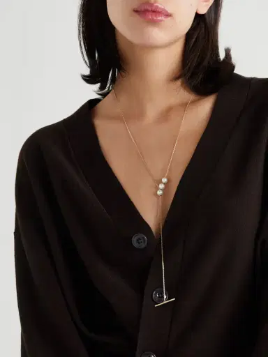 Mizuki 14-karat Gold Pearl Necklace | Thumbnail 2 Mizuki 14-karat Gold Pearl Necklace | Thumbnail 2