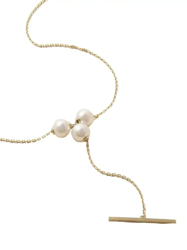 Mizuki 14-karat Gold Pearl Necklace