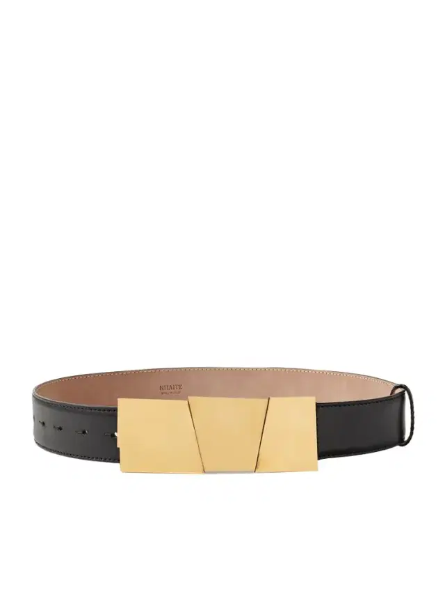 Axel Gold-tone And Leather Belt