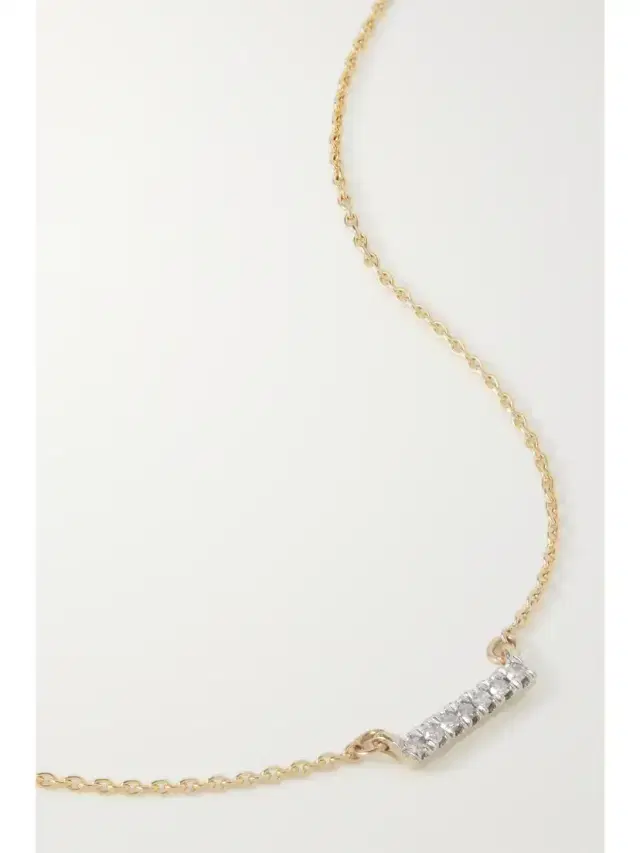 STONE AND STRAND 10-karat Gold Diamond Necklace