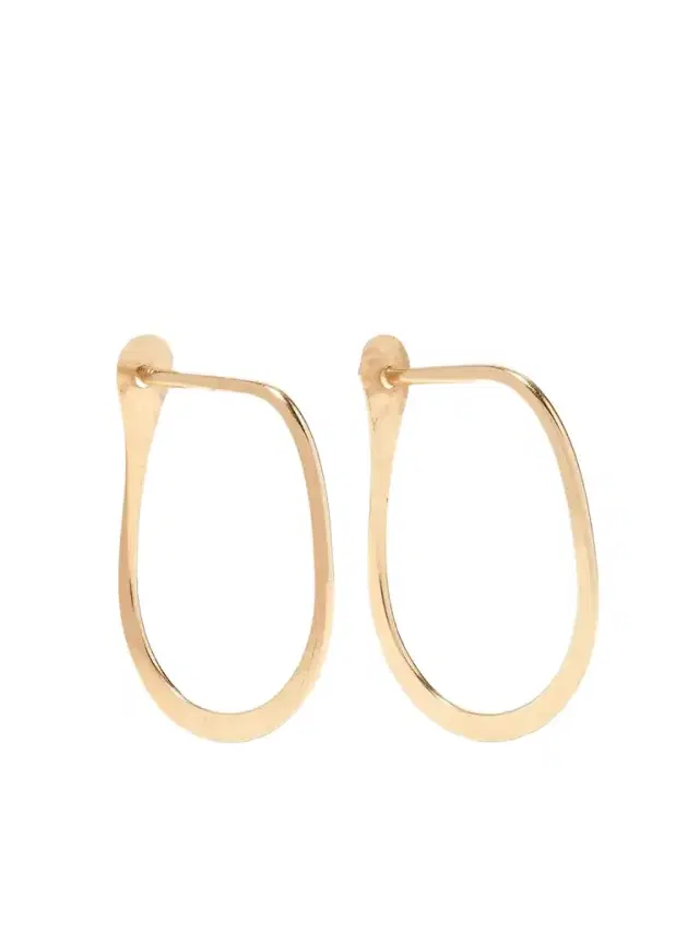 Melissa Joy Manning Teardrop 14-karat Gold Hoop Earrings
