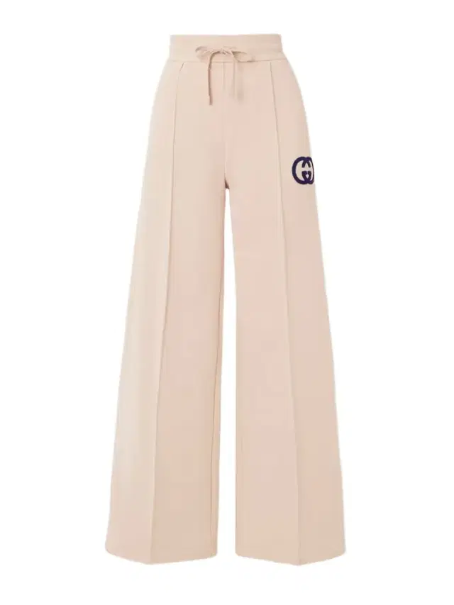 Appliquéd Cotton-jersey Straight-leg Track Pants