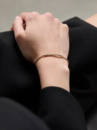 David Yurman Petite Pavé 18-karat Rose Gold Diamond Bracelet | Thumbnail 2 David Yurman Petite Pavé 18-karat Rose Gold Diamond Bracelet | Thumbnail 2