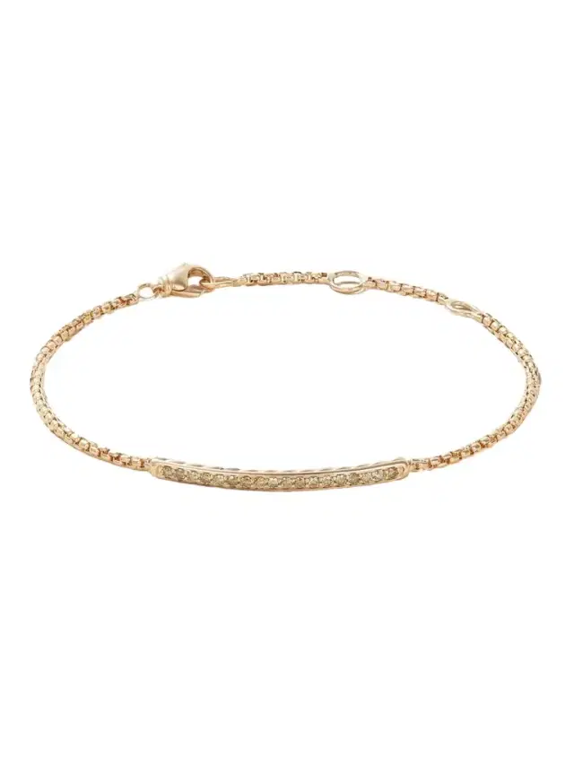David Yurman Petite Pavé 18-karat Rose Gold Diamond Bracelet