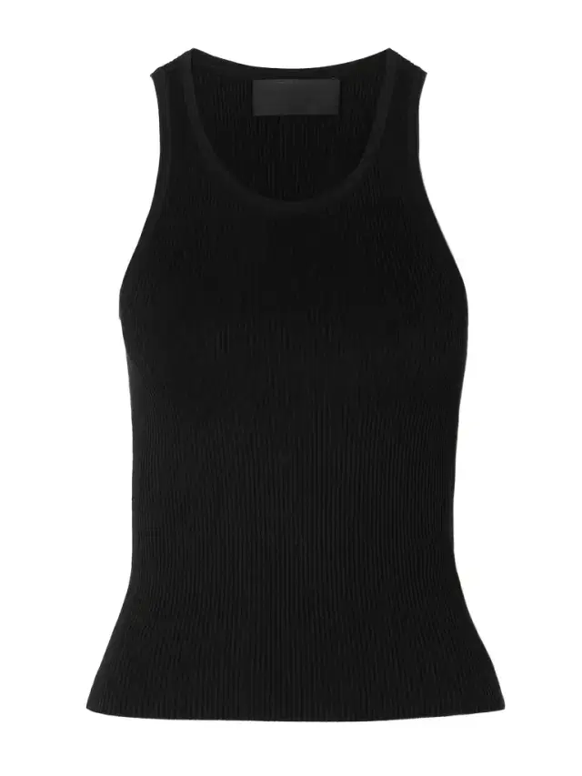 Lottie Ribbed Silk Tank