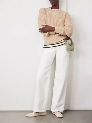 Loro Piana Ribbed-knit Silk And Cotton-blend Sweater | Thumbnail 2 Loro Piana Ribbed-knit Silk And Cotton-blend Sweater | Thumbnail 2