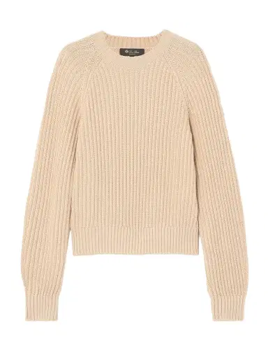 Loro Piana Ribbed-knit Silk And Cotton-blend Sweater | Thumbnail 1 Loro Piana Ribbed-knit Silk And Cotton-blend Sweater | Thumbnail 1