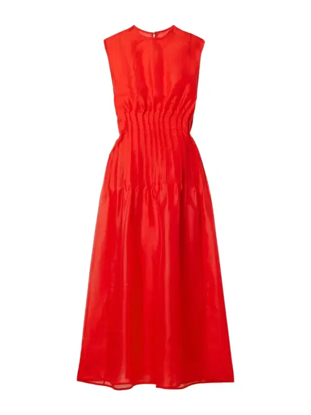 Wes Pintucked Silk-organza Maxi Dress