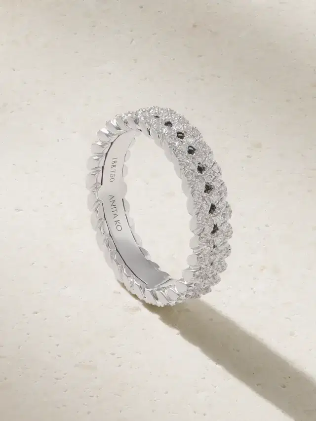 Anita Ko 18-karat White Gold Diamond Ring