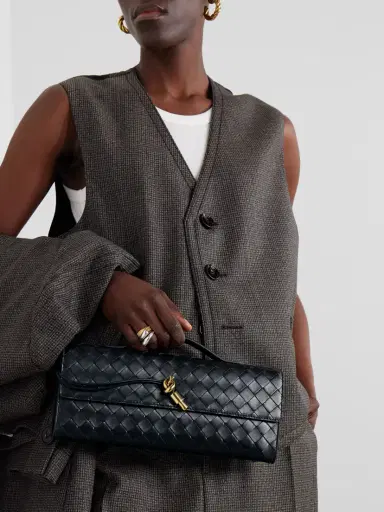 Bottega Veneta Andiamo Long Intrecciato Leather Clutch | Thumbnail 2