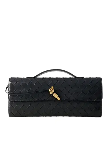 Bottega Veneta Andiamo Long Intrecciato Leather Clutch | Thumbnail 1