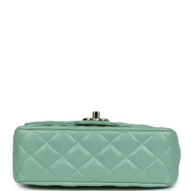 Chanel Chanel Candy Heart Mini Flap Bag Turquoise Lambskin Enamel and Light Gold Hardware | Thumbnail 6 Chanel Chanel Candy Heart Mini Flap Bag Turquoise Lambskin Enamel and Light Gold Hardware | Thumbnail 6
