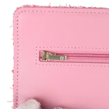 Chanel Chanel Classic Wallet On Chain Pink Multicolored Tweed Gold Hardware | Thumbnail 9
