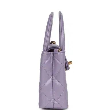 Chanel Chanel Nano Kelly Shopper Light Purple Shiny Aged Calfskin Brushed Gold Hardware | Thumbnail 3 Chanel Chanel Nano Kelly Shopper Light Purple Shiny Aged Calfskin Brushed Gold Hardware | Thumbnail 3