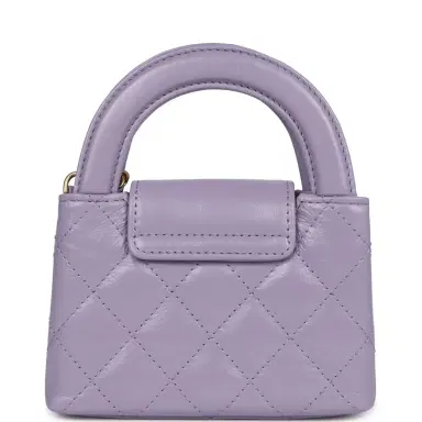 Chanel Chanel Nano Kelly Shopper Light Purple Shiny Aged Calfskin Brushed Gold Hardware | Thumbnail 4 Chanel Chanel Nano Kelly Shopper Light Purple Shiny Aged Calfskin Brushed Gold Hardware | Thumbnail 4