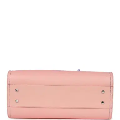 Chanel Chanel Small Deauville Shopping Tote Pink and Purple Ombre Calfskin Silver Hardware | Thumbnail 6 Chanel Chanel Small Deauville Shopping Tote Pink and Purple Ombre Calfskin Silver Hardware | Thumbnail 6