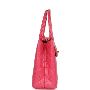 Chanel Chanel Small Kelly Shopper Dark Pink Shiny Aged Calfskin Brushed Gold Hardware | Thumbnail 4 Chanel Chanel Small Kelly Shopper Dark Pink Shiny Aged Calfskin Brushed Gold Hardware | Thumbnail 4