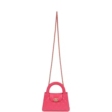 Chanel Chanel Small Kelly Shopper Dark Pink Shiny Aged Calfskin Brushed Gold Hardware | Thumbnail 7 Chanel Chanel Small Kelly Shopper Dark Pink Shiny Aged Calfskin Brushed Gold Hardware | Thumbnail 7