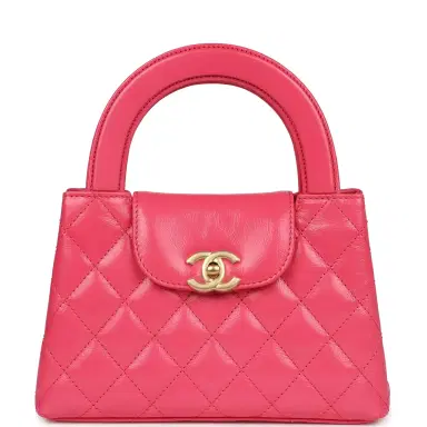 Chanel Chanel Small Kelly Shopper Dark Pink Shiny Aged Calfskin Brushed Gold Hardware | Thumbnail 1 Chanel Chanel Small Kelly Shopper Dark Pink Shiny Aged Calfskin Brushed Gold Hardware | Thumbnail 1