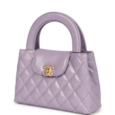 Chanel Chanel Small Kelly Shopper Light Purple Shiny Aged Calfskin Brushed Gold Hardware | Thumbnail 5 Chanel Chanel Small Kelly Shopper Light Purple Shiny Aged Calfskin Brushed Gold Hardware | Thumbnail 5