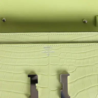HERMÈS Hermes Constance Wallet To Go Jaune Bourgeon Matte Alligator Palladium Hardware | Thumbnail 7 HERMÈS Hermes Constance Wallet To Go Jaune Bourgeon Matte Alligator Palladium Hardware | Thumbnail 7