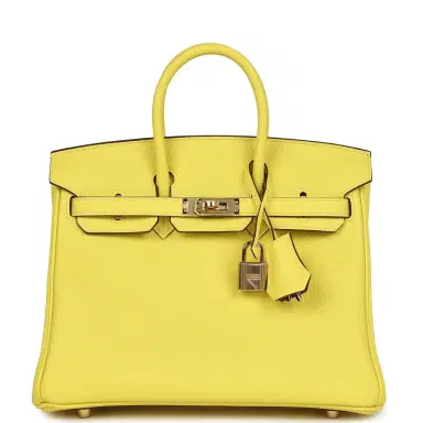 HERMÈS Hermes Special Order (HSS) Birkin 25 Limoncello Verso Togo Rose Gold Hardware | Thumbnail 1 HERMÈS Hermes Special Order (HSS) Birkin 25 Limoncello Verso Togo Rose Gold Hardware | Thumbnail 1