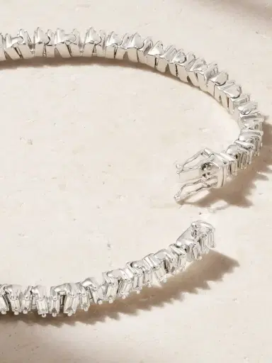 Suzanne Kalan 18-karat White Gold Diamond Tennis Bracelet | Thumbnail 3 Suzanne Kalan 18-karat White Gold Diamond Tennis Bracelet | Thumbnail 3
