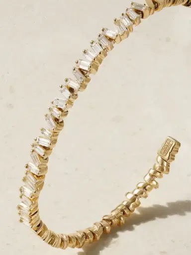 Suzanne Kalan 18-karat Gold Diamond Cuff | Thumbnail 4 Suzanne Kalan 18-karat Gold Diamond Cuff | Thumbnail 4