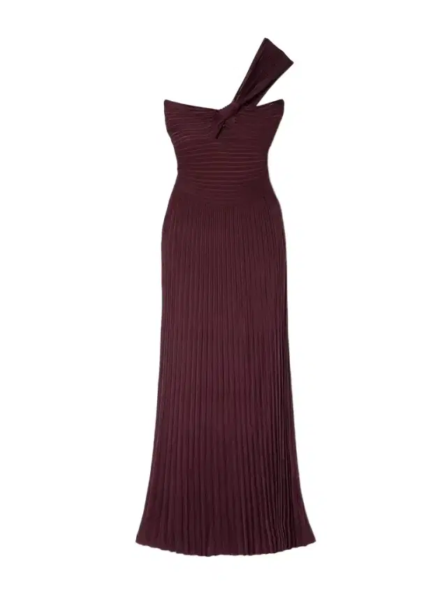 Altura One-shoulder Cutout Ribbed Silk-jersey Maxi Dress