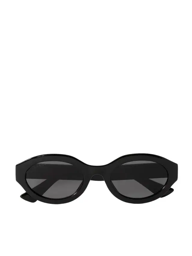Oval-frame Acetate Sunglasses