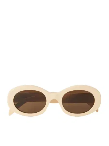 CELINE Eyewear Triomphe Oval-frame Acetate Sunglasses | Thumbnail 1