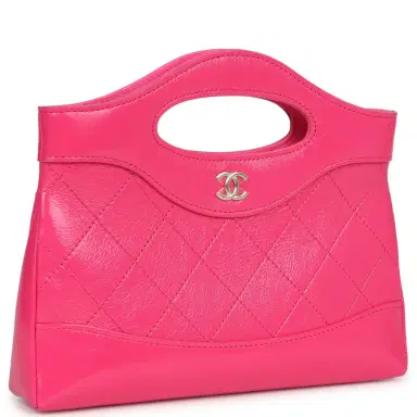 Chanel Pre-owned Chanel Nano 31 Shopper Hot Pink Shiny Aged Calfskin Gold Hardware | Thumbnail 2 Chanel Pre-owned Chanel Nano 31 Shopper Hot Pink Shiny Aged Calfskin Gold Hardware | Thumbnail 2