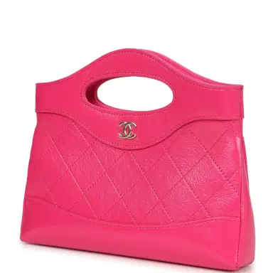 Chanel Pre-owned Chanel Nano 31 Shopper Hot Pink Shiny Aged Calfskin Gold Hardware | Thumbnail 3 Chanel Pre-owned Chanel Nano 31 Shopper Hot Pink Shiny Aged Calfskin Gold Hardware | Thumbnail 3