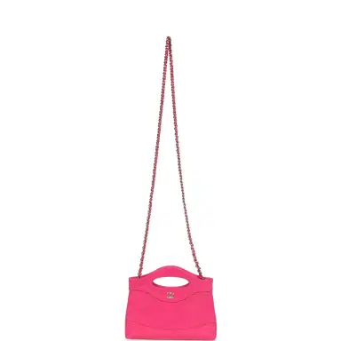 Chanel Pre-owned Chanel Nano 31 Shopper Hot Pink Shiny Aged Calfskin Gold Hardware | Thumbnail 7 Chanel Pre-owned Chanel Nano 31 Shopper Hot Pink Shiny Aged Calfskin Gold Hardware | Thumbnail 7