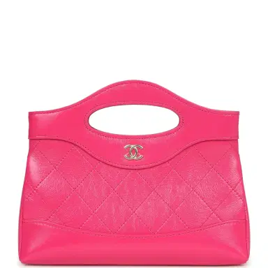 Chanel Pre-owned Chanel Nano 31 Shopper Hot Pink Shiny Aged Calfskin Gold Hardware | Thumbnail 1 Chanel Pre-owned Chanel Nano 31 Shopper Hot Pink Shiny Aged Calfskin Gold Hardware | Thumbnail 1