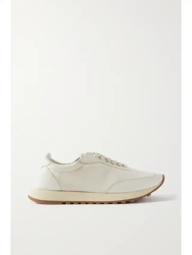Owen Runner Leather And Mesh Sneakers