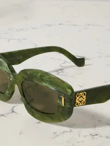 Loewe Screen Square-frame Marbled Acetate Sunglasses | Thumbnail 3