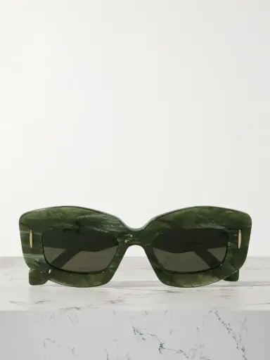 Loewe Screen Square-frame Marbled Acetate Sunglasses | Thumbnail 4