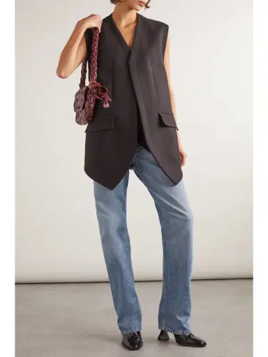 Bottega Veneta Cotton-blend Crepe Vest | Thumbnail 2 Bottega Veneta Cotton-blend Crepe Vest | Thumbnail 2