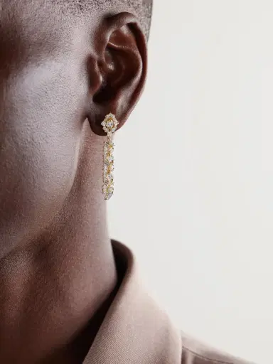 Suzanne Kalan La Fantasie 18-karat Gold Diamond Earrings | Thumbnail 2 Suzanne Kalan La Fantasie 18-karat Gold Diamond Earrings | Thumbnail 2