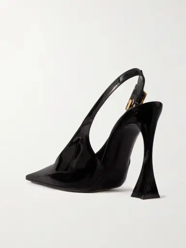 Saint Laurent Dune Patent-leather Slingback Pumps | Thumbnail 3