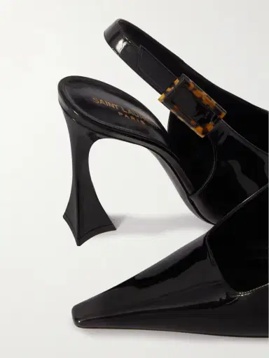 Saint Laurent Dune Patent-leather Slingback Pumps | Thumbnail 4