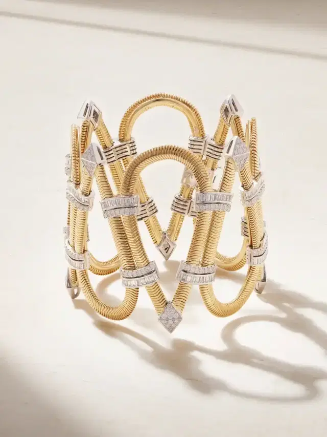 Feelings 18-karat Yellow And White Gold Diamond Bracelet
