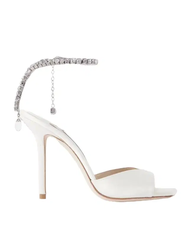 Jimmy Choo Saeda 100 Crystal-embellished Satin Sandals