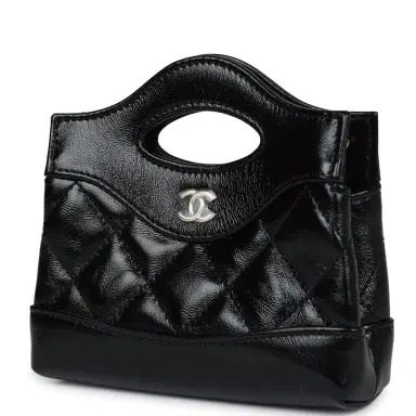 Chanel Chanel Micro 31 Shopper Black Shiny Lambskin Light Gold Hardware | Thumbnail 3 Chanel Chanel Micro 31 Shopper Black Shiny Lambskin Light Gold Hardware | Thumbnail 3